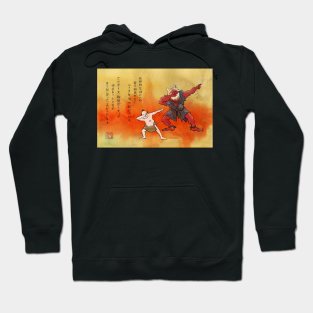 Ukiyo-e meme: Dabbing With Demons Hoodie